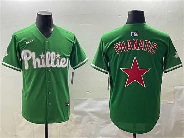 Mens Philadelphia Phillies Phanatic Green Limited Stitched Jersey